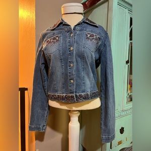 Christine Alexander Embellished Jean Jacket